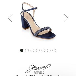 Blue Sparkly 3 Inch  Heels